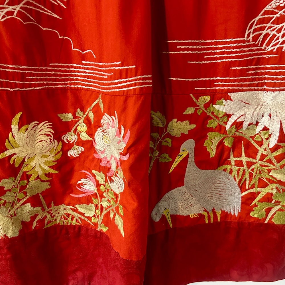 Anthropologie Floreat Fire’s Path Exotic Floral Embroidered Cap Sleeve Dress Sz2 - Picture 5 of 14